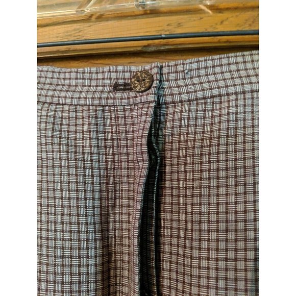 Pendleton Size 8 Straight Skirt Brown Plaid Slit Business Womens - Picture 2 of 7